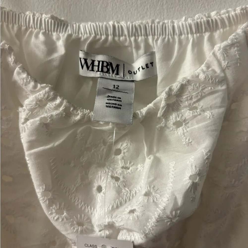 White House Black Market White Eyelet Camisole - Picture 3 of 3